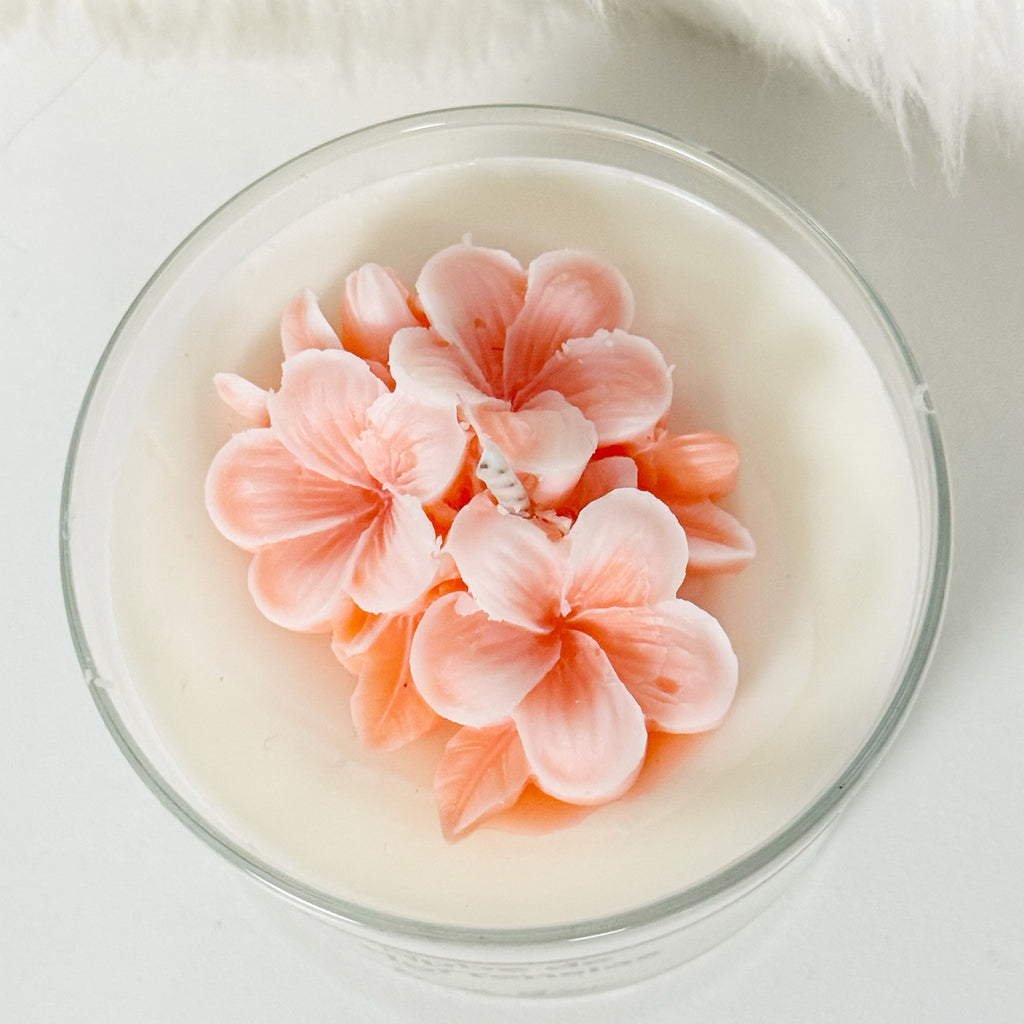 Vela artesanal Nube de Hortensias