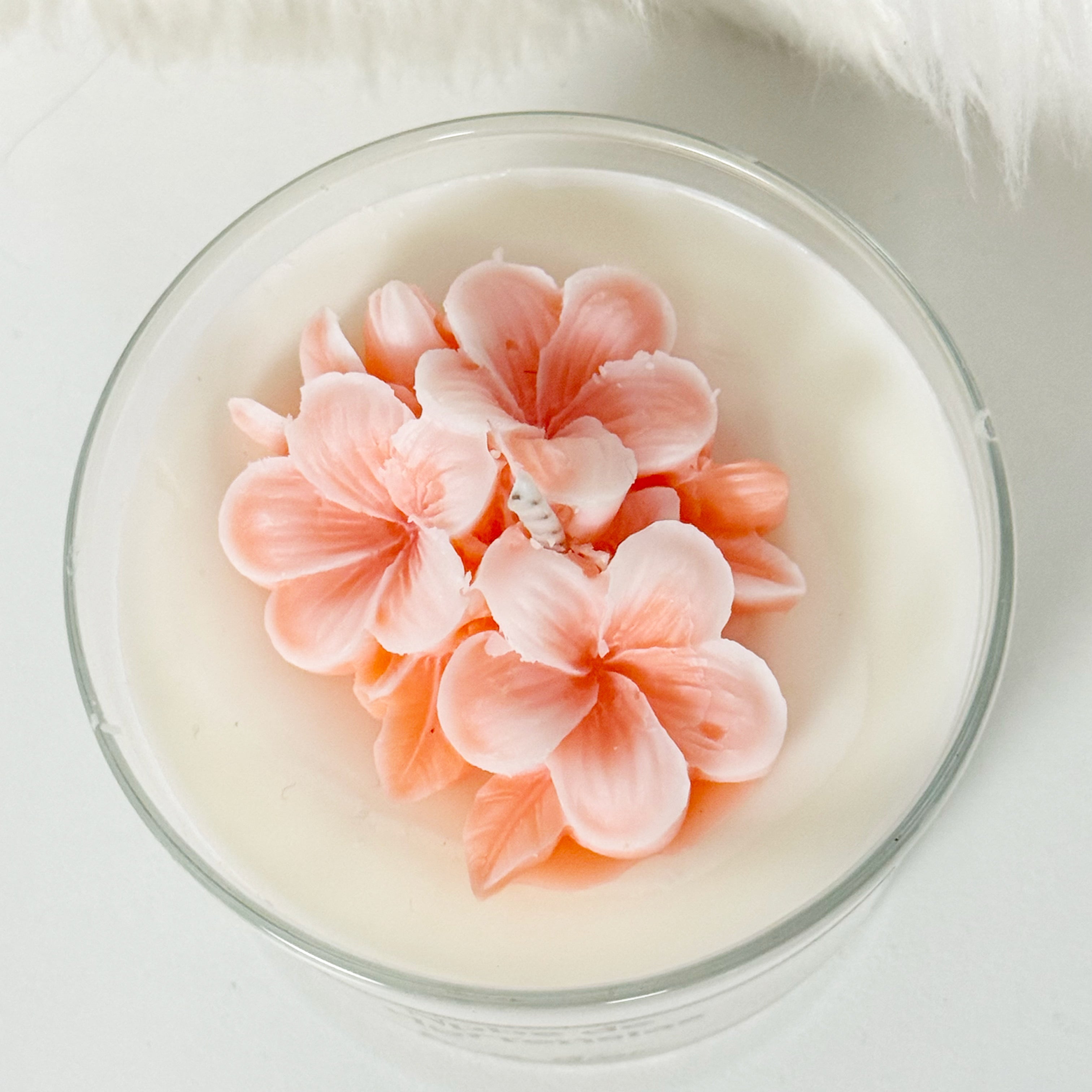 Vela artesanal Nube de Hortensias